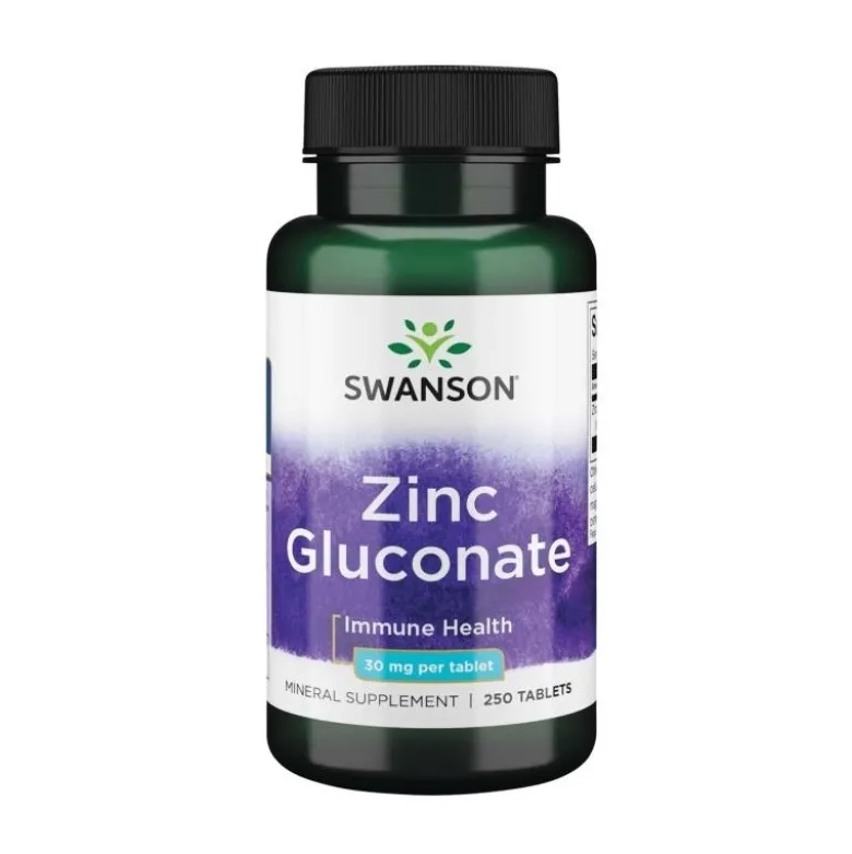 SWANSON Cynk Glukonian 30 mg 250 tabs.