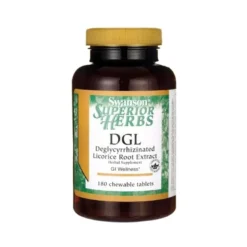 SWANSON DGL 770 mg 180 żujek