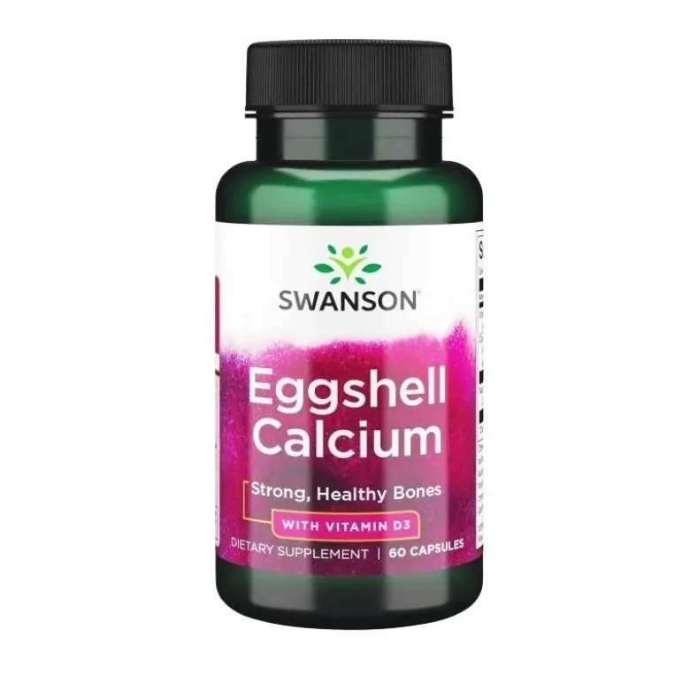 SWANSON Eggshell Calcium D-3 60 caps.