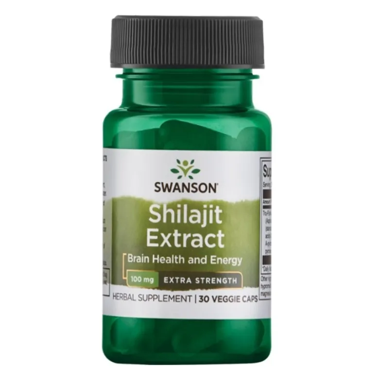 SWANSON Extra Strength Shilajit 100 mg 30 vege caps.