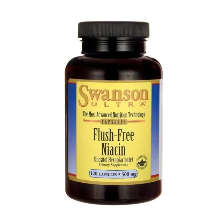 SWANSON Flush Free Niacin 500 mg 120 caps.