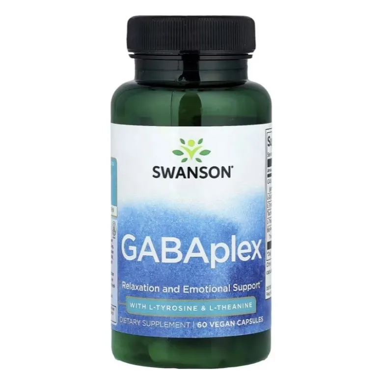 SWANSON GABAplex With L-Tyrosine & L-Theanine 60 veg caps.