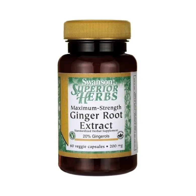 SWANSON Ginger Root Extract (Imbir) 60 veg caps.