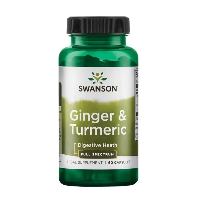 SWANSON Ginger & Turmeric 60 caps.