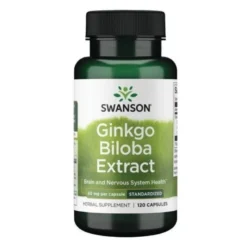 SWANSON Ginkgo Biloba Extract GinkoSelect 60 mg 120 caps.