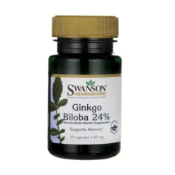 SWANSON Ginkgo Biloba 24% 60 mg 30 caps.
