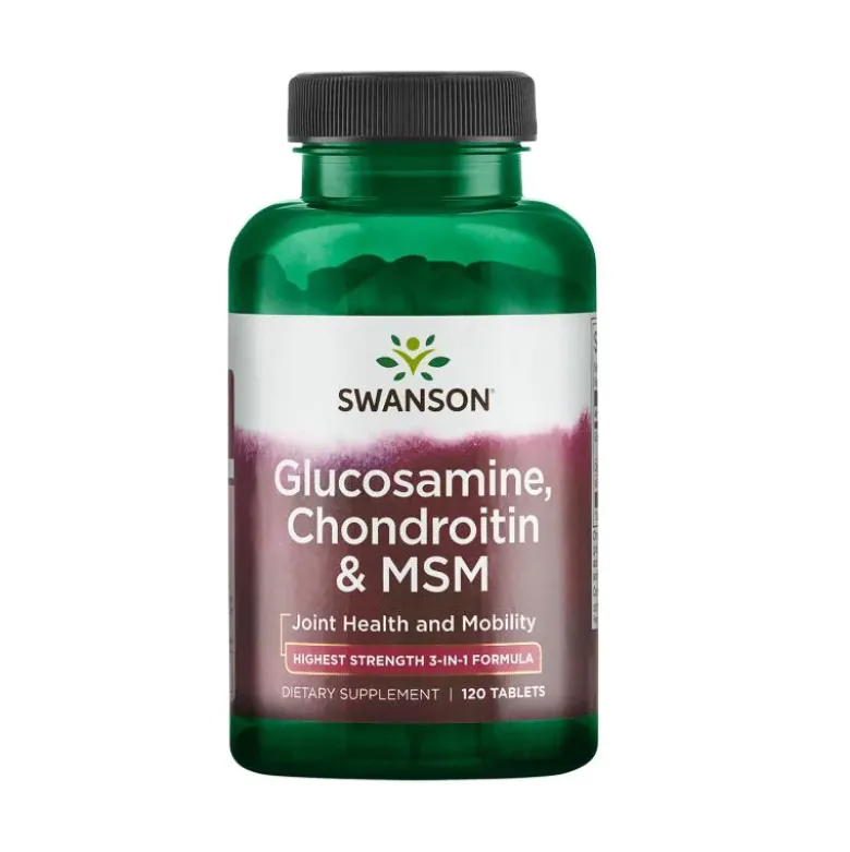 SWANSON Glucosamine, Chondroitin & MSM 120 tabs.