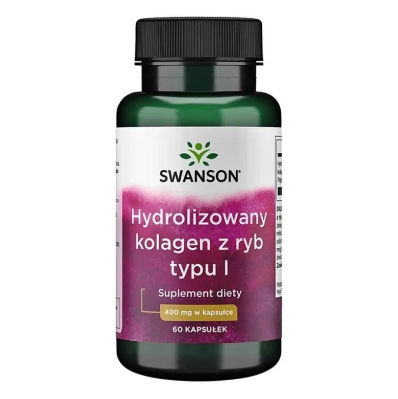 SWANSON Hydrolizowany kolagen z ryb typu I 400 mg 60 caps.