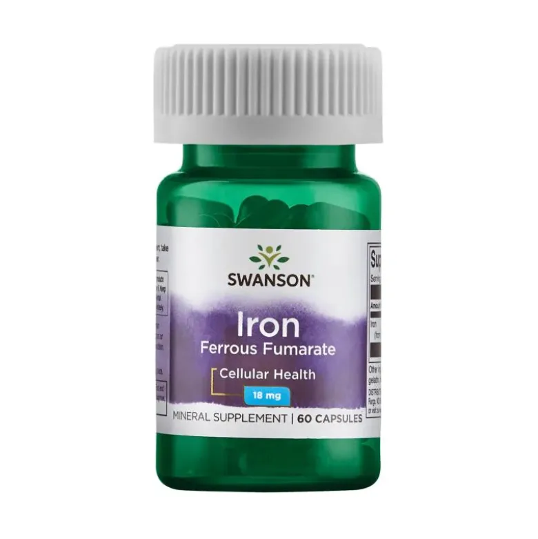 SWANSON Iron Ferrous Fumarate 18 mg 60 caps.