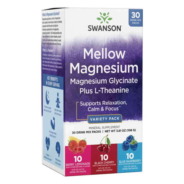 SWANSON Mellow Magnesium Variety Pack 30 stick packs
