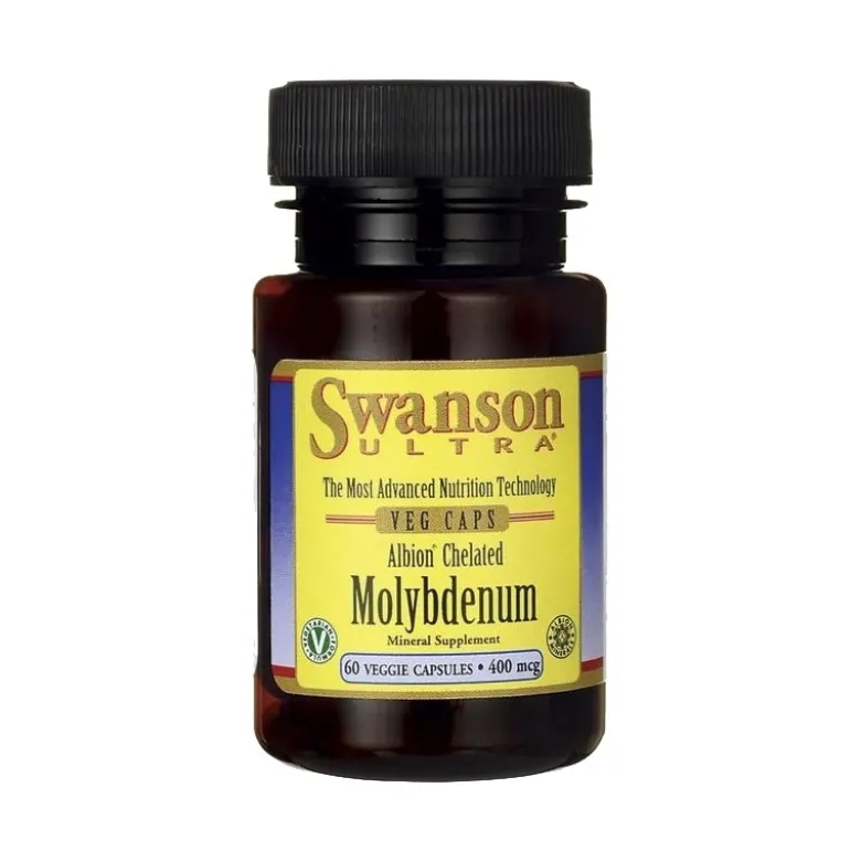 SWANSON Molibden 400 mg 60 veg caps.