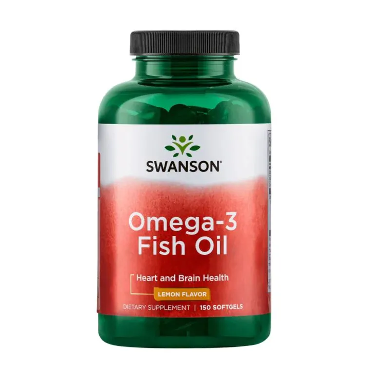 SWANSON Omega-3 Lemon flavour 150 softgels