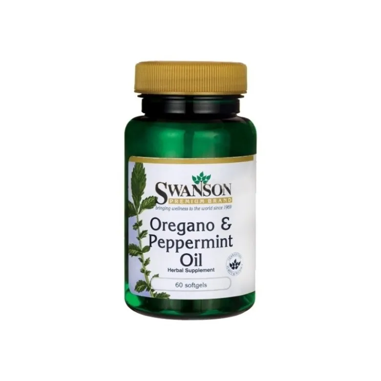 SWANSON Oregano & Peppermint Oil 60 caps.