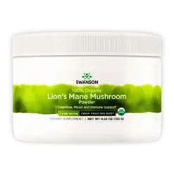 SWANSON 100% Organic Lion`s Mane Mushroom Powder 120 g