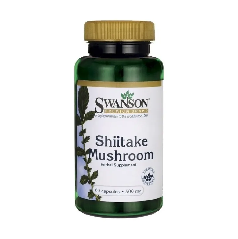 SWANSON Shiitake Grzybek 500 mg 60 caps.