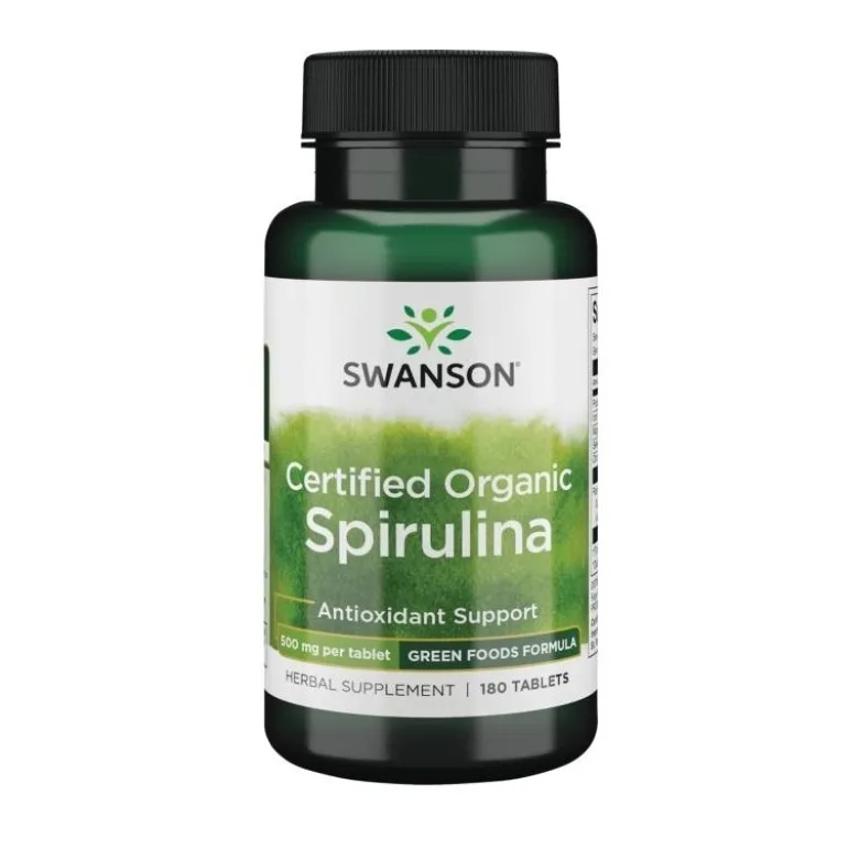 SWANSON Spirulina Certified 180 tabs.