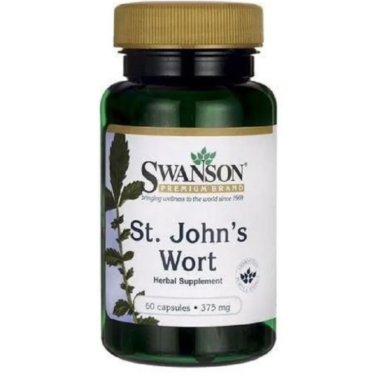 SWANSON St John`s Wort 375 mg 60 caps.