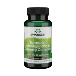 SWANSON Turmeric, Ashwagandha & Ginseng Complex 60 caps.