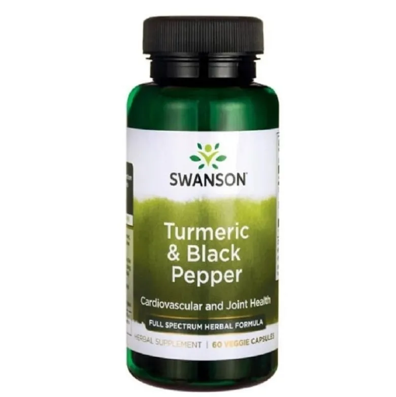 SWANSON Turmeric & Black Pepper 60 caps.