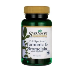 SWANSON Turmeric & Bromelina 60 caps.