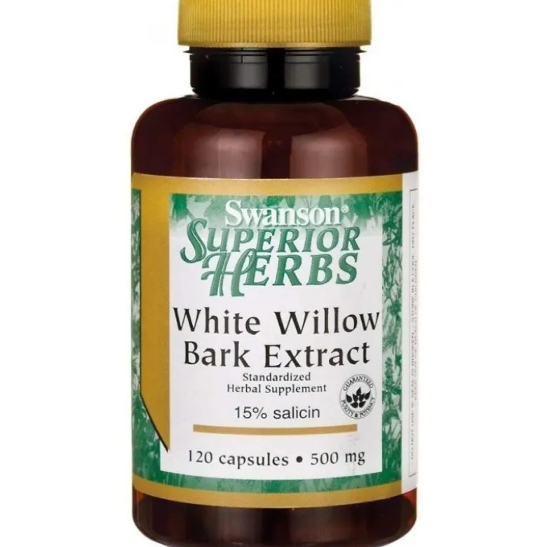 SWANSON White Willow Bark Extract 500 mg 60 caps.