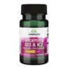 SWANSON Witamina D3 2000IU & K2 75mcg 60 veg caps.