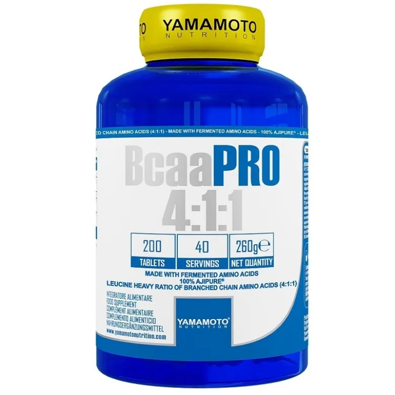YAMAMOTO BCAA PRO 4:1:1 Aji Pure 200 tabs.